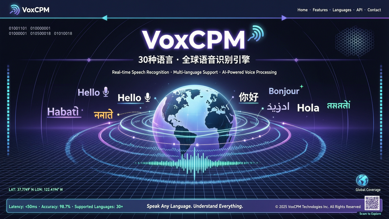 VoxCPM语音大模型封面