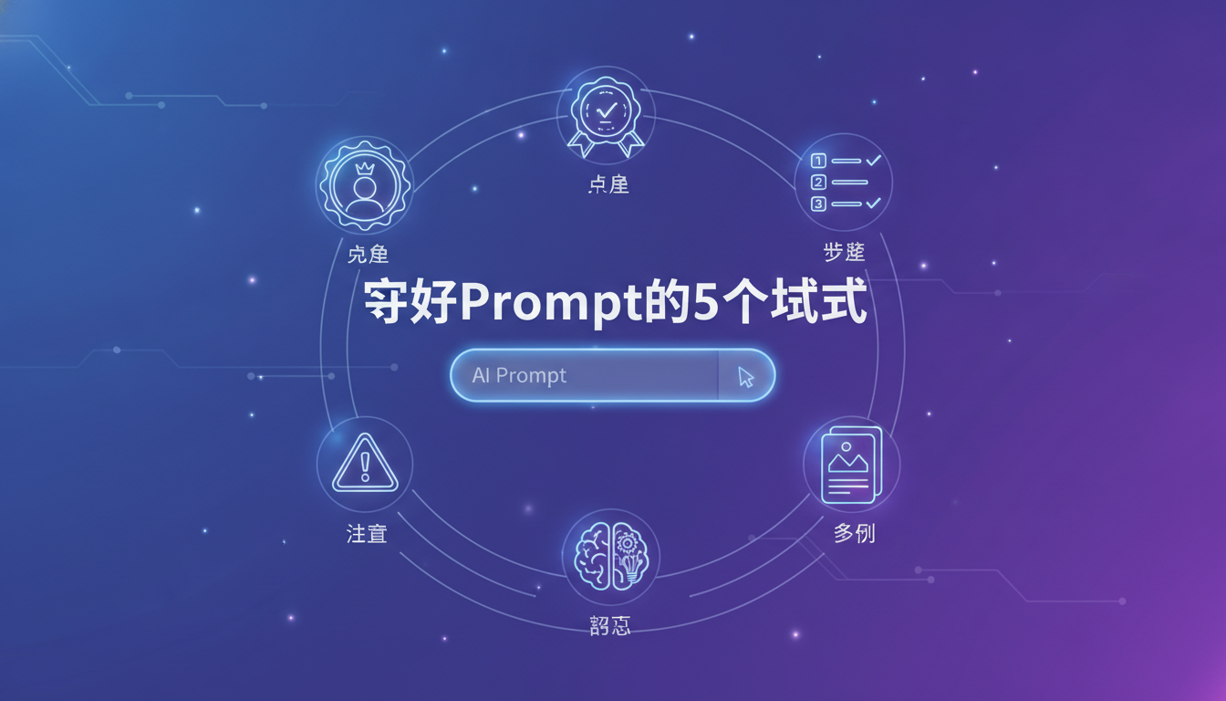 写好Prompt的5个核心技巧：让AI听懂你的话封面