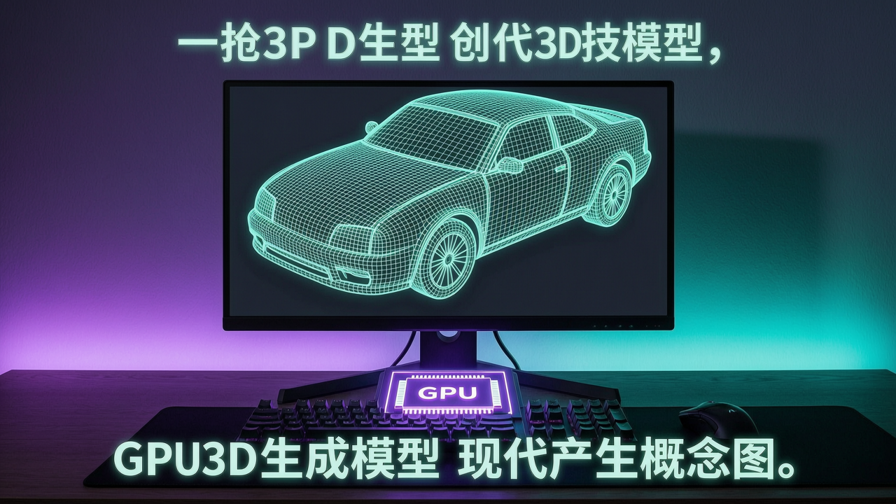 把照片变3D模型，全在你自己的显卡上跑：开源桌面应用Modly今天涨580星封面